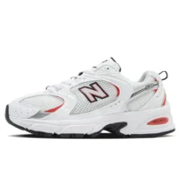 New Balance 530 White Red Silver sneakers available in Rwanda