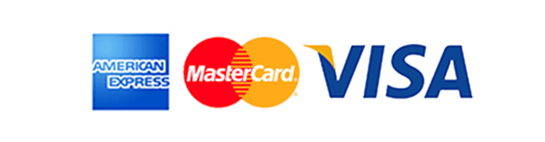 Visa, MasterCard, Amex
