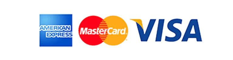 Visa, MasterCard, Amex