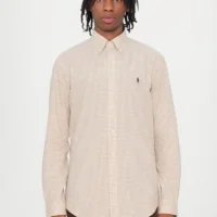 Polo Ralph Lauren Sleeve Button-Down Gingham Check Pattern Shirt
