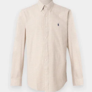 Polo Ralph Lauren men's button-down gingham check pattern shirt – classic casual wear
