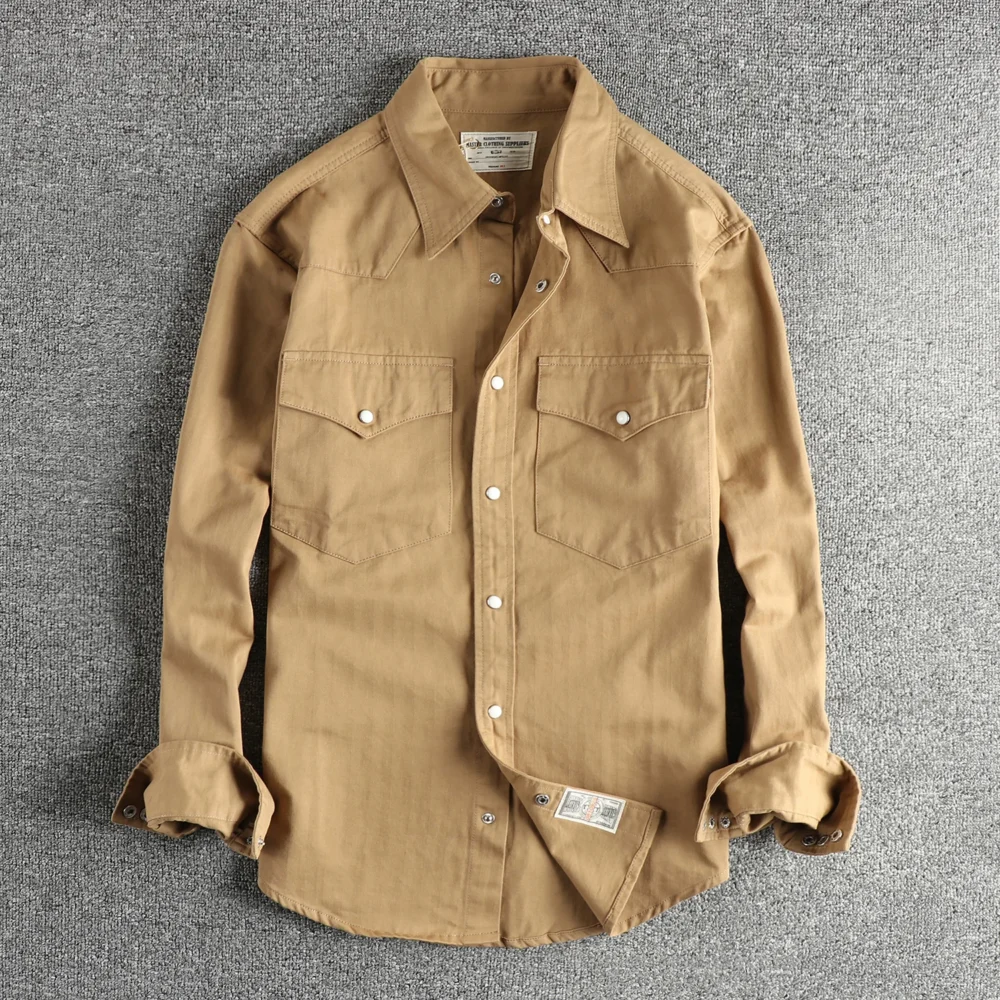 Men’s Western-Style Shirt – Cowboy inspired casual long-sleeve shirt
