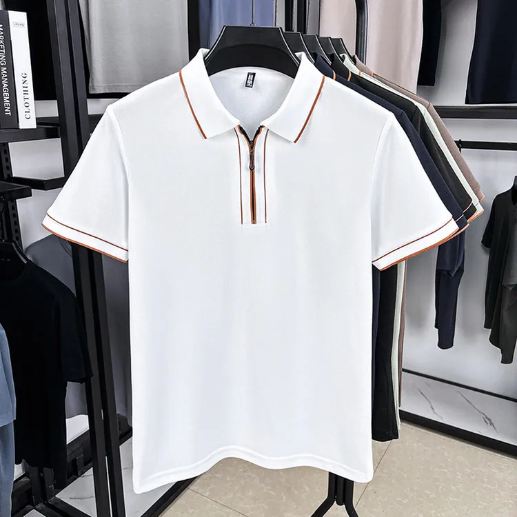 Men’s polo quarter-zip placket shirt casual smart wear Rwanda