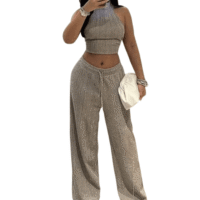 main_image_1-removebg-preview Women New Fashion 2 Piece Suits | Knitting Vest Top + Female Draw String Straight High Street Long Pants