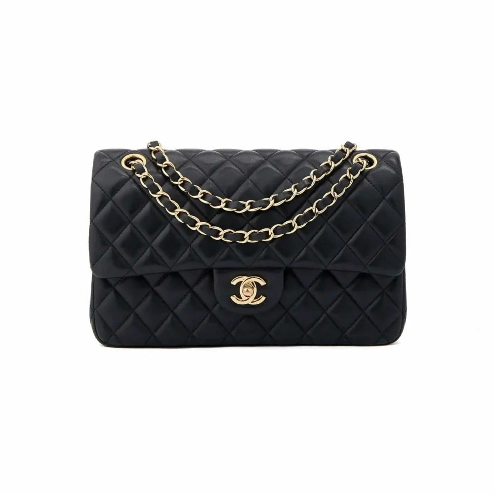 Chanel Black Lambskin Medium Classic Double Flap Shoulder Bag – Timeless Luxury Icon