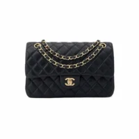 Chanel Black Lambskin Medium Classic Double Flap Shoulder Bag – Timeless Luxury Icon