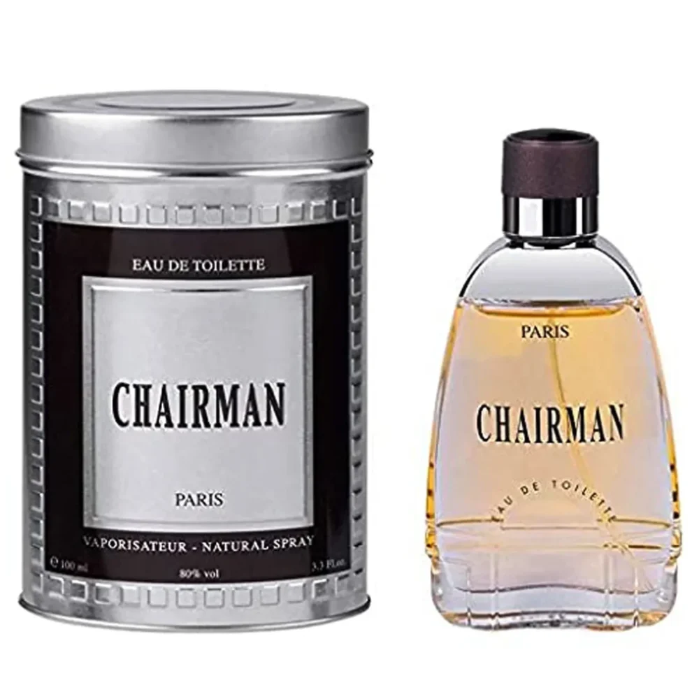 Chairman Paris Eau de Toilette 100ml for men bottle and metal box packaging