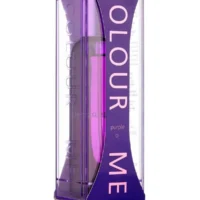 COLOUR ME Purple Eau de Parfum, sleek purple bottle with transparent packaging, stylish unisex fragrance