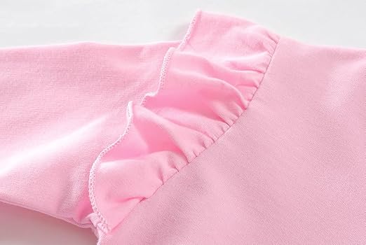 Elegant Baby Girl Outfit Set | Coordinated Infant Fashion Elegant baby girl outfit set with long‑sleeved ruffled top and matching pants decorated with floral embroidery, displayed flat for catalog.