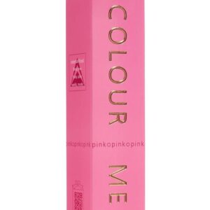 COLOUR ME Pink Eau de Parfum, sleek pink bottle with gold branding, elegant floral perfume for women