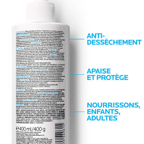 La Roche-Posay Lipikar Lait 400ml - 48H Hydrating Body Milk