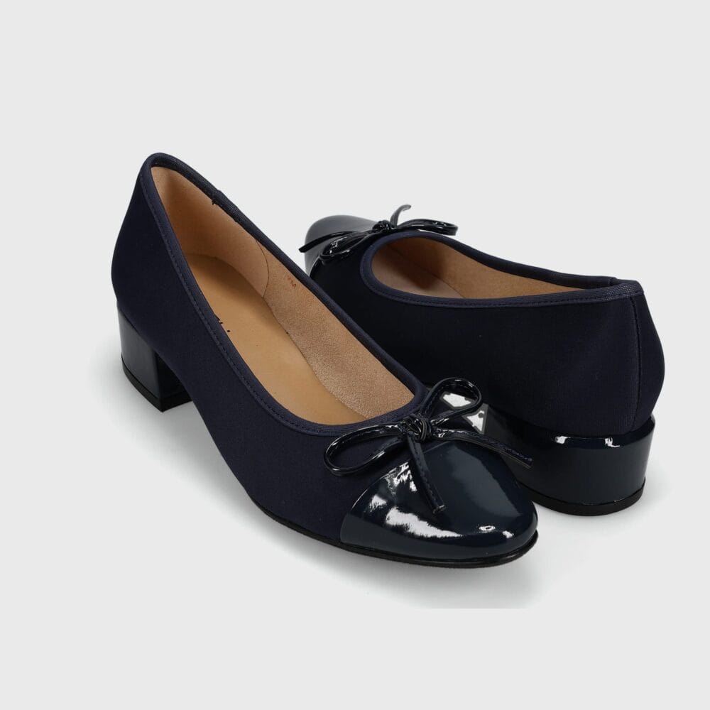 Three Show Classic Bow Patent Pumps