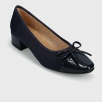 Three Show Classic Bow Patent Pumps