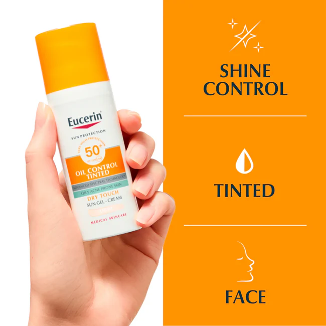 Eucerin Sun Oil Control Tinted Gel-Cream SPF 50+ Light 50ml