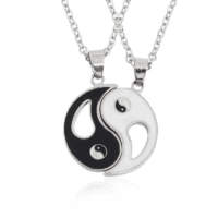Yin Yang Couple Necklace Set