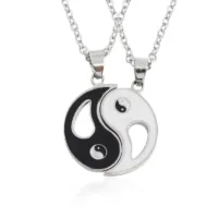 Yin Yang Couple Necklace Set