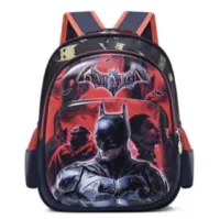 Microfiber Batman Character School Bag (Red & Black)