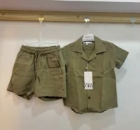 Baby Boy Summer Set Rwanda - Zara Kids 2-Piece Linen-Blend Shirt & Shorts