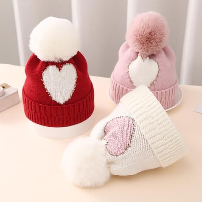 Winnies Love Heart Baby Winter Hat