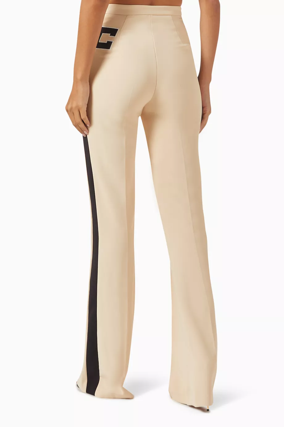 217357530_lbe_bk Luxury Tailored Blazer & Flare Trousers Suit Set