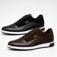 Leather and Suede BOSS shoes