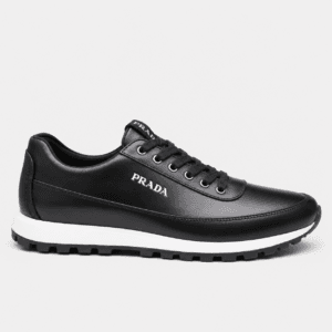 Prada Leather Low-Top Shoes - Noir Black