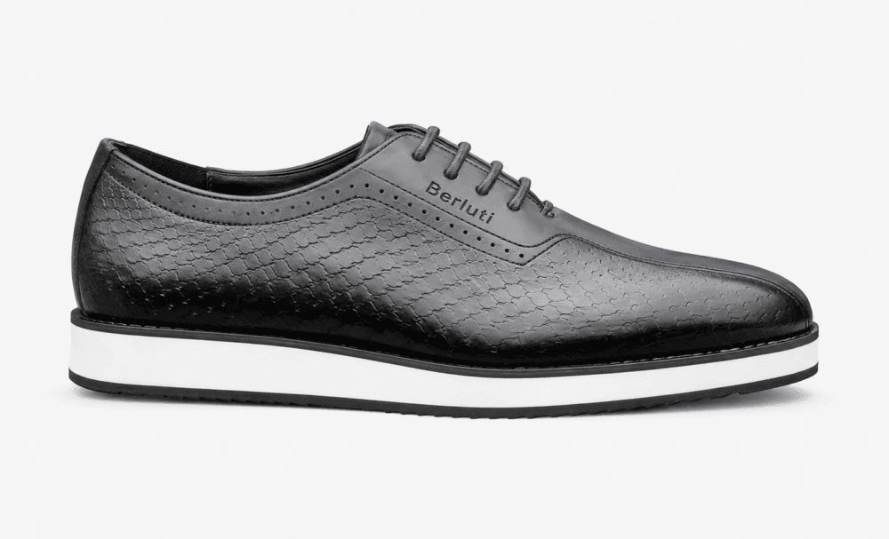 Berluti black textured leather platform Derby shoes for men Berluti black textured leather platform Derby shoes for men in Rwanda