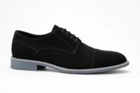 Black Suede Oxford Shoes for Men