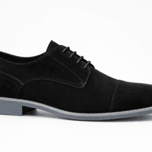 Black Suede Oxford Shoes for Men