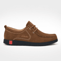 Clarks Brown Suede Shoes for men