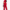 Women’s Red T-Shirt and Side-Snap Track Pants Set