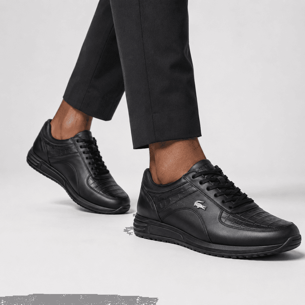 bda835c8-ecb8-4e07-8f1f-de995f4e7b63 Black Lacoste Chaymon Leather