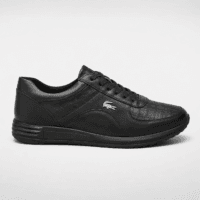 Black Lacoste Chaymon Leather