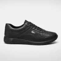 Black Lacoste Chaymon Leather