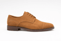 Tan Suede Oxford Shoes for Men