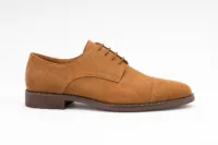 Tan Suede Oxford Shoes for Men