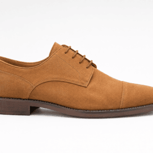 Tan Suede Oxford Shoes for Men