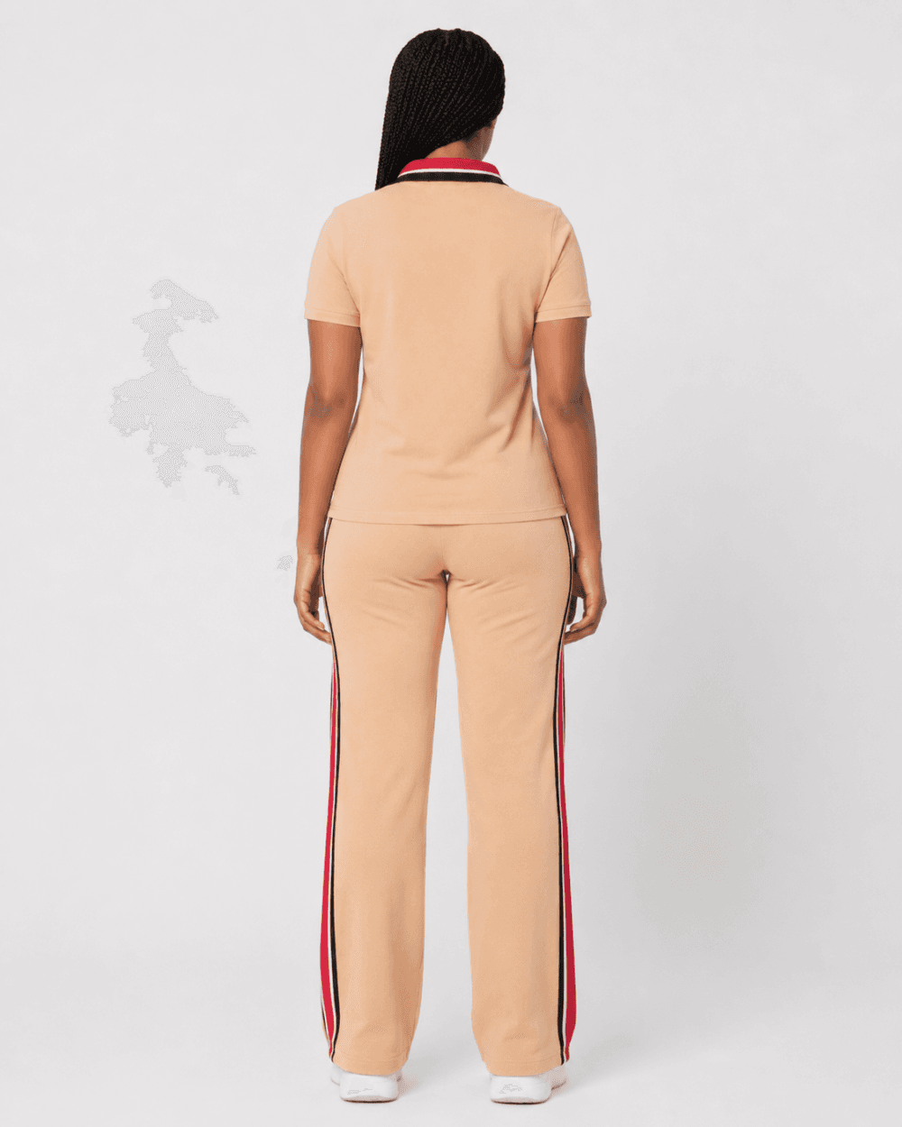 31f95092-e6af-494b-be29-bc6db5fdb996 Women's Beige Polo Tracksuit Set