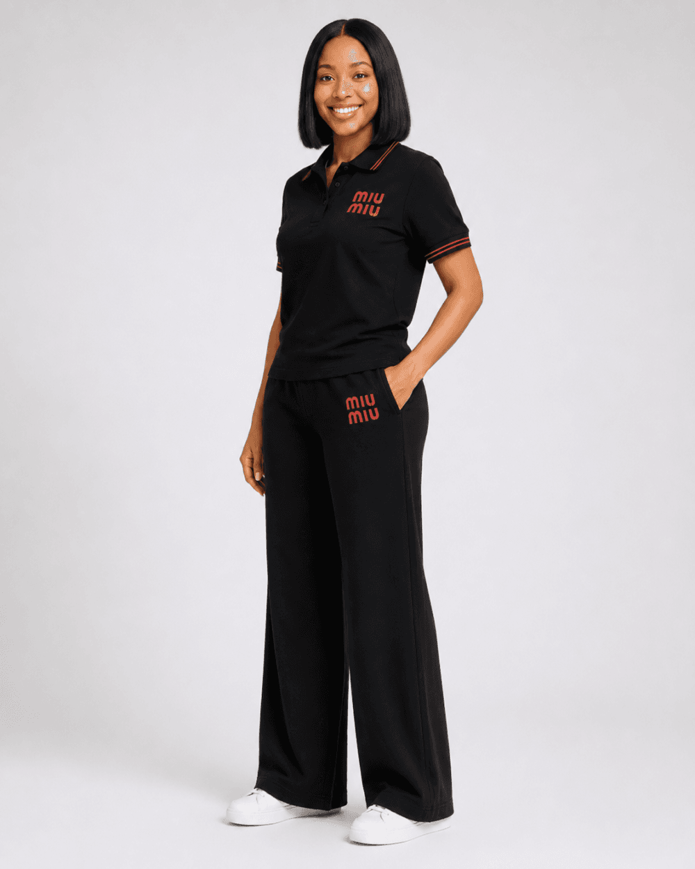 Women's Black MIU MIU Two-Piece Set