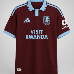 Aston Villa 2026/27 Home Jersey Visit Rwanda