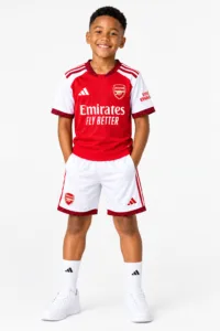 ChatGPT Image Sep 15, 2026, 01_14_18 PM kid's Arsenal home jerseys