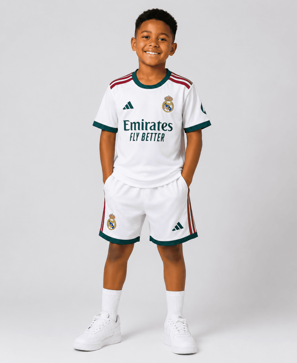 kid's Real Madrid home jerseys