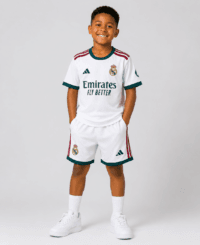 ChatGPT Image Sep 15, 2026, 01_14_25 PM kid's Real Madrid home jerseys