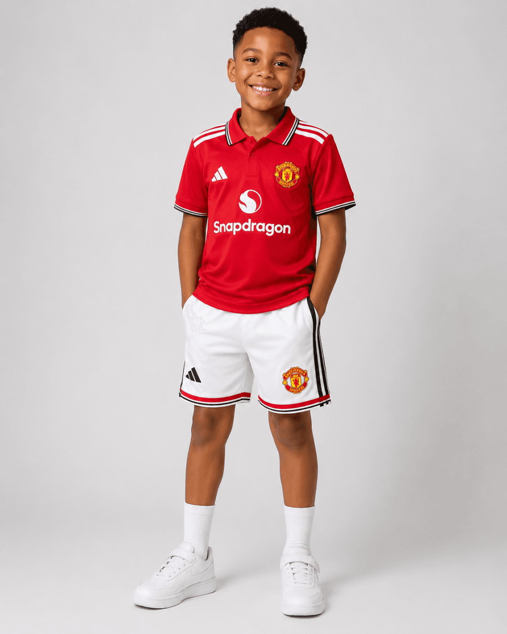 kid's Manchester united home jerseys