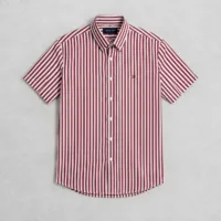 ChatGPT Image Sep 9, 2026, 05_27_28 PM Tommy Hilfiger Striped Short Sleeve Shirt Burgundy