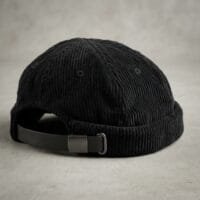 images_(35).jpg_20261001161340 Black Corduroy Docker Hat