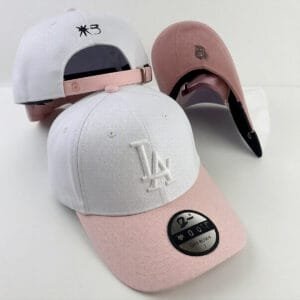 LA Dodgers-White & Pink