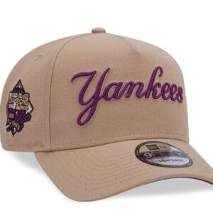 Khaki And Purple NY Yankees Cap