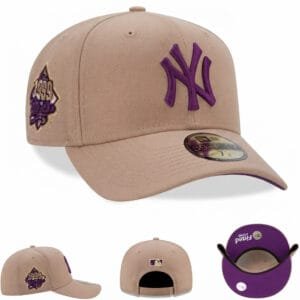 NY Yankees Beige & Purple