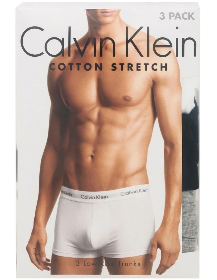 Calvin Klein Cotton Stretch Trunks 3-Pack